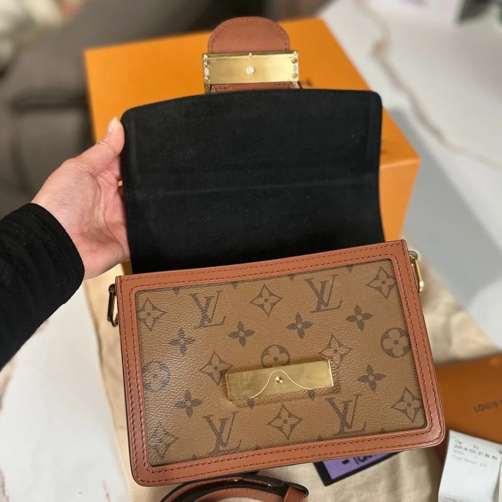 Authentic Louis Vuitton Dauphine Mini Mng Reverse
